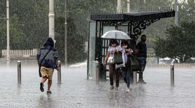 İstanbul Dahil Birçok Kente Kuvvetli Sağanak Yağış Geliyor…