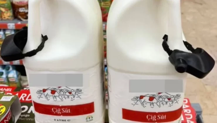 Market Raflarında Kelepçeli Süt…