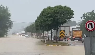 Düzce-Zonguldak Yolu Ulaşıma Kapandı…