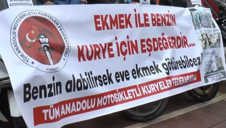 Motokuryeler Akaryakıta Yapılan Zamları Protesto Etti…