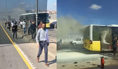 Metrobüste Yangın…