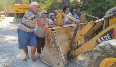 Aslanyakalı Köylüler Dozerleri Durdurdu…