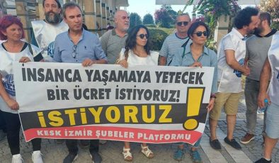 KESK’e Bağlı Kamu Emekçileri Bordrolarını Yaktı
