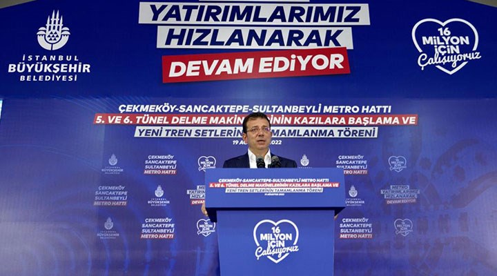 İmamoğlu: Biz Metro İnşaatlarını Durdurmadık…