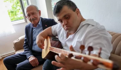 Kılıçdaroğlu, Down Sendromlu Sanatçı Aras’ı Ziyaret Etti…