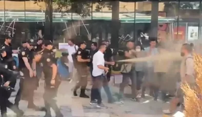 Polis, Özel Okul Öğretmenlerini Biber Gazı Sıkarak Dağıttı…