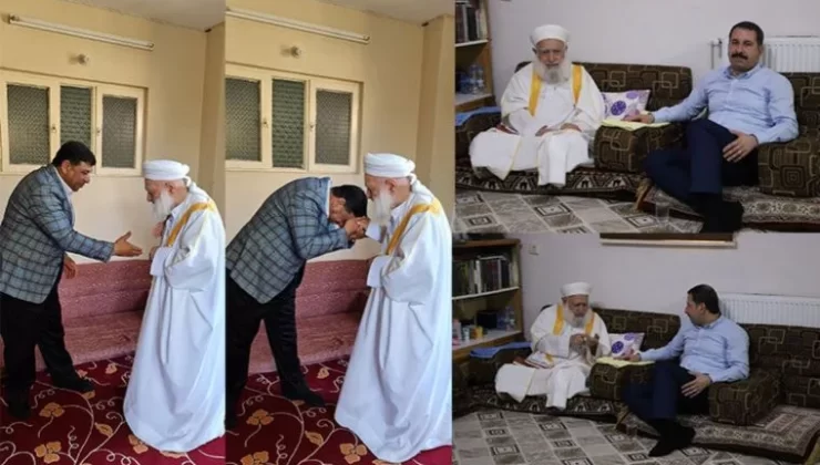 Şeyh İzzeddin Aksan’ın Elini Öpme Yarışına Girdiler…