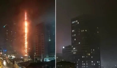 Fikirtepe’de Lüks Rezidansta Korkutan Yangın…