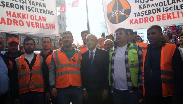 Kılıçdaroğlu, Taşeron İşçilere Kadro Sözü Verdi…