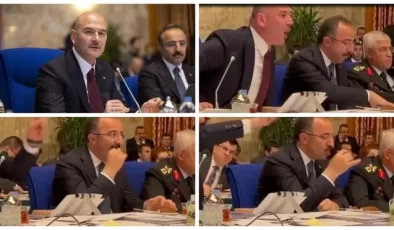 Soylu Tartıştı Yardımcısı Simit Peynir Keyfi Yaptı…