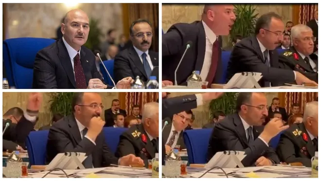 Soylu Tartıştı Yardımcısı Simit Peynir Keyfi Yaptı…