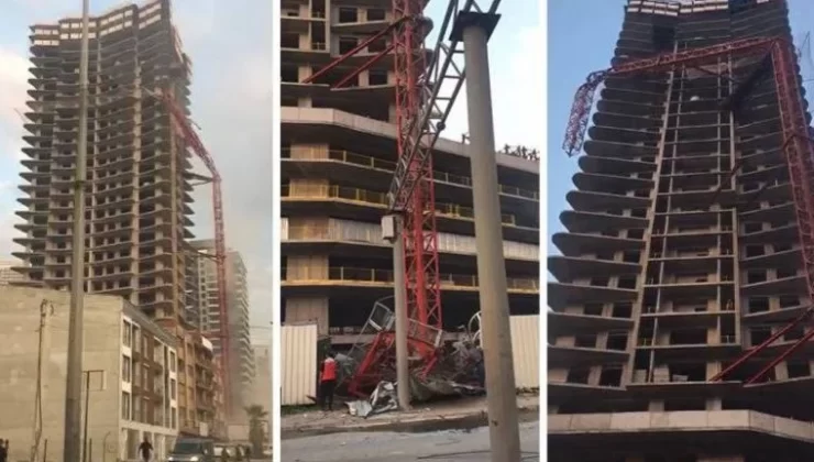 İzmir’de Vinç Koptu,5 Ölü 2 Yaralı…