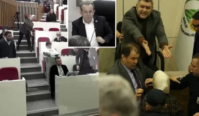 AKP’li Kadın Meclis Üyesi Tanju Özcan’a Su Şişesi İle Saldırdı…