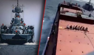 Rus Savaş Gemisi, Şükrü Okan İsimli Kargo Gemisine Ateş Açıp Çırarma Yaptı…