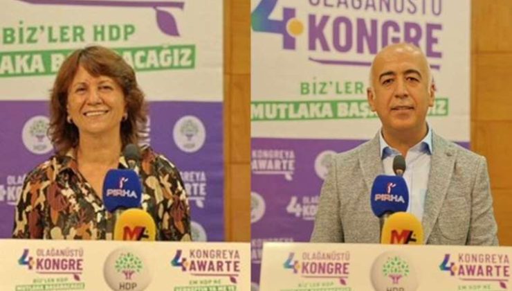 HDP’nin Yeni Eş Genel Başkanları Sultan Özcan ve Cahit Kırkazak Oldu…