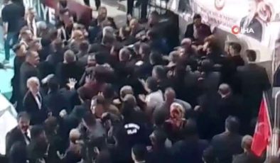 BBP’nin Büyük Kurultayı’nda Onlarca Partili Birbirine Girdi…