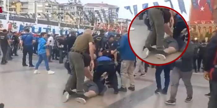 Polis Yerdeki Öğrenciyi Çiğnedi…