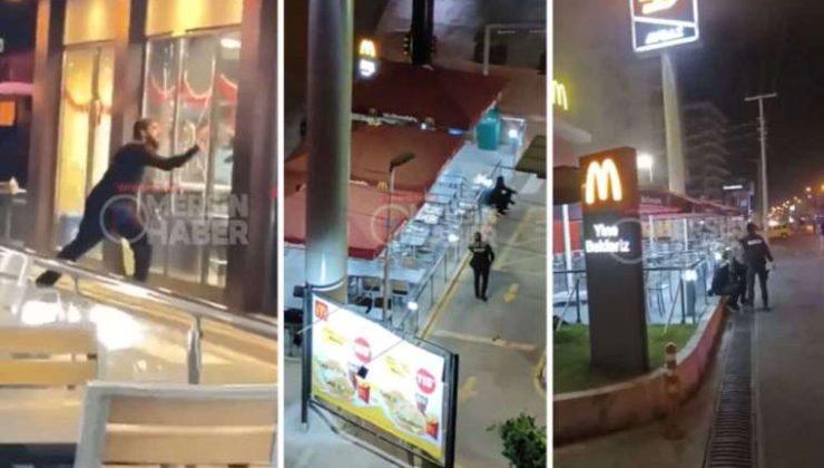 Tekbirlerle McDonald’s Şubesine Saldırıp Molotof Kokteyl Attı!