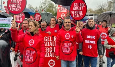DİSK’in Gelirde ve Vergide Adalet İçin Ankara’ya Yürüyüşü Başladı…