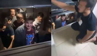 Konya’daki KYK Yurdunda Öğrenciler Asansörde Mahsur Kaldı…