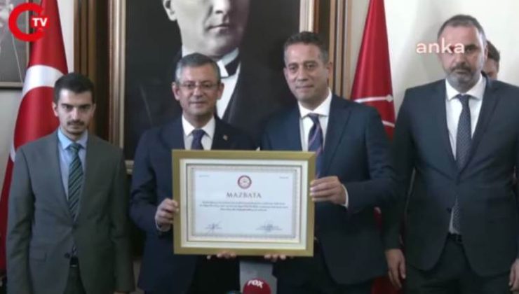 Özgür Özel Mazbatasını Aldı…