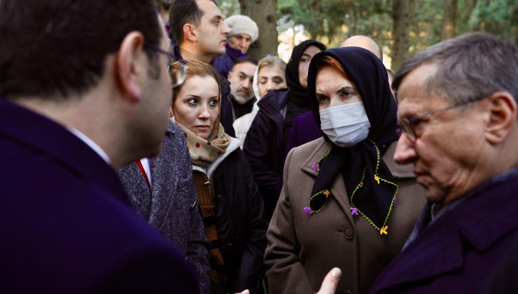 İmamoğlu, Meral Akşener’in Ablasının Cenazesinde…