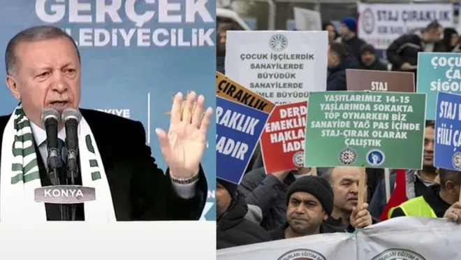 Erdoğan’ın Mitingine Giden Staj ve Çıraklık Sigortası Mağdurlarına Gözaltı…