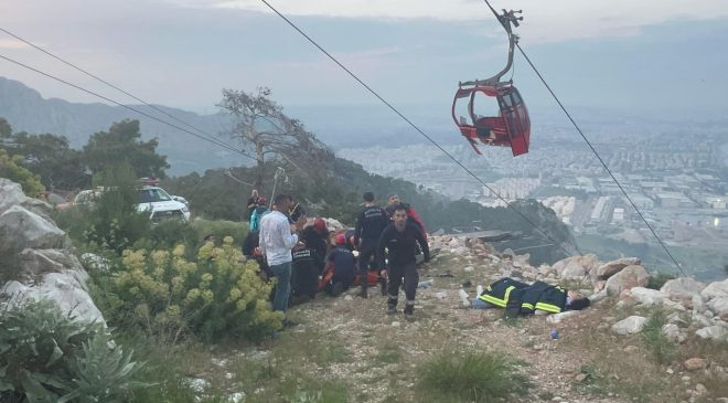 Antalya’da Teleferik Kabini Düştü,1 Ölü 7 Yaralı…