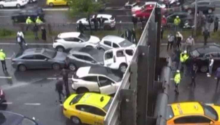 Beşiktaş’ta Büyükdere Caddesi’nde Zincirleme Kaza…