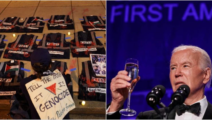 Beyaz Saray Muhabirleri Yemeği’nde Biden’a Gazze protestosu…