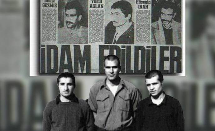 Deniz, Yusuf ve Hüseyin’in İdamının 52 Yılı…