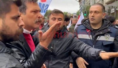 Erkan Baş’tan Polise: Bağırma…