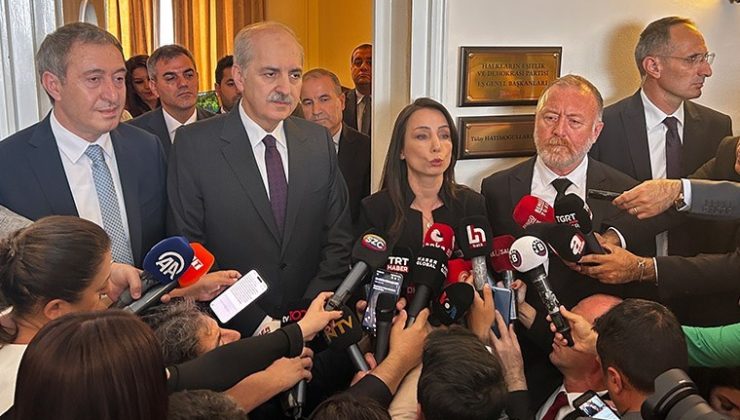 TBMM Başkanı Kurtulmuş, DEM Parti’yi ziyaret etti