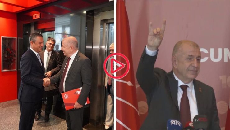 Ümit Özdağ, Özgür Özel İle Ortak Açıklamada ‘Bozkurt’ İşareti Yaptı…