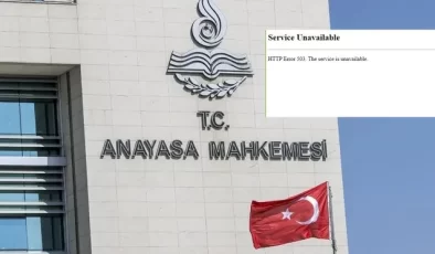 AYM’nin İnternet Sitesine Ulaşılamıyor…