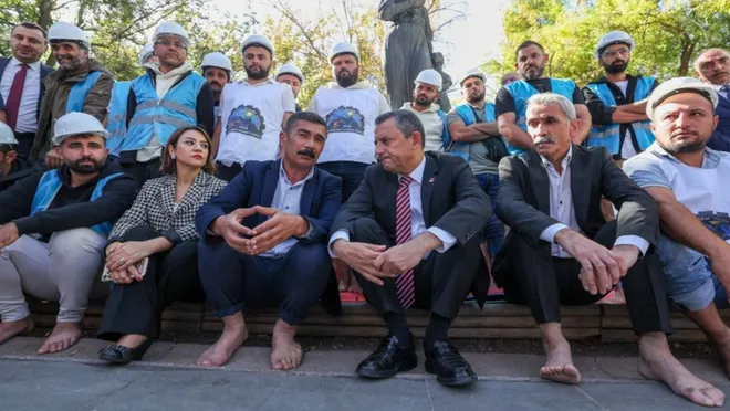 Özgür Özel, Fernas İşçilerini Ziyaret Etti…
