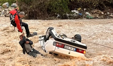 Mlas’ta Sele Kapılan Araçta Can Pazarı…