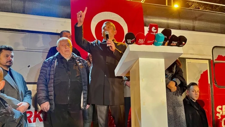 Özgür Özel, Tanju Özcan İçin Bolu’ya Geldi…