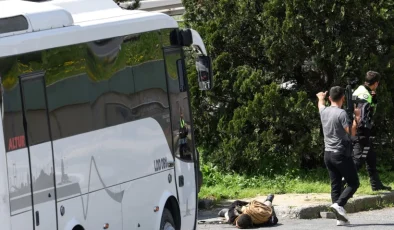İsrail konsolosluğu önünde çatışma