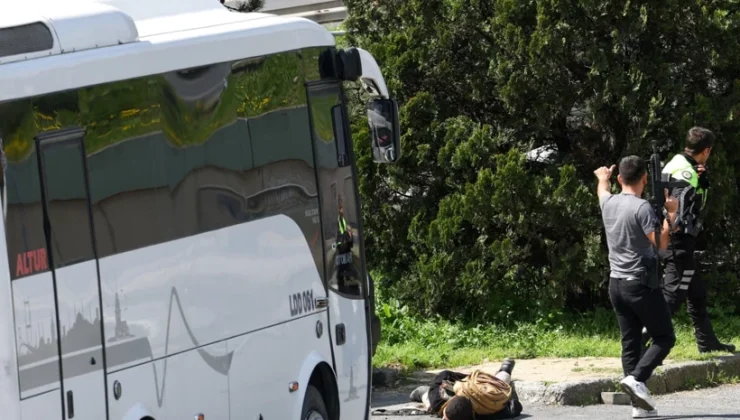 İsrail konsolosluğu önünde çatışma
